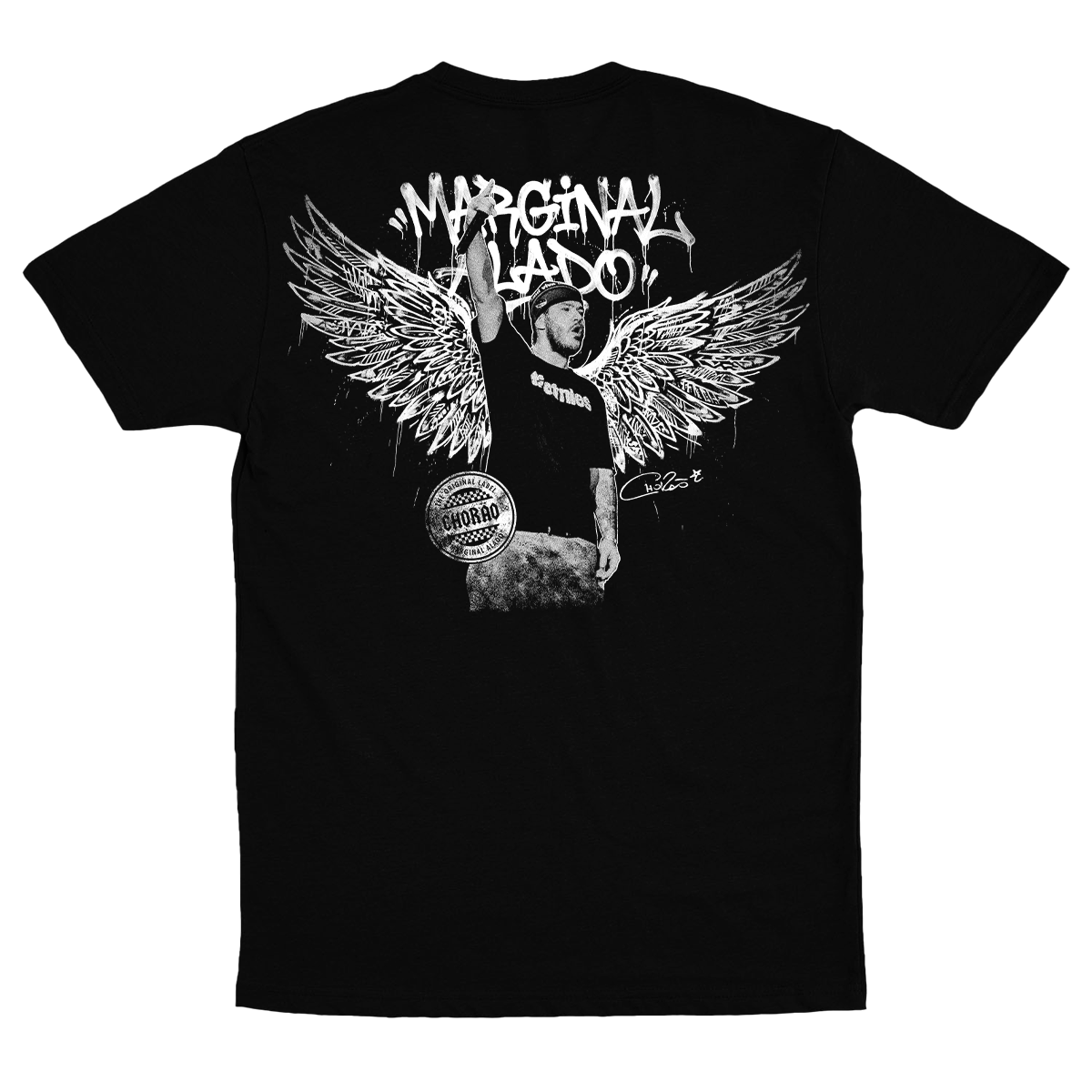 Charlie Brown Jr  (Camiseta Preta) - Marginal Alado
