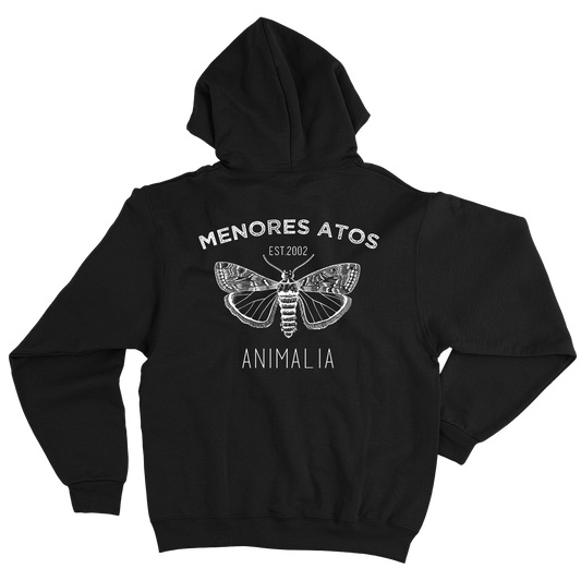 Menores Atos (Moletom Canguru Preto) - Mariposa