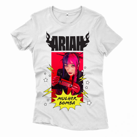 Ariah (Baby Look Branca) - Mulher Bomba