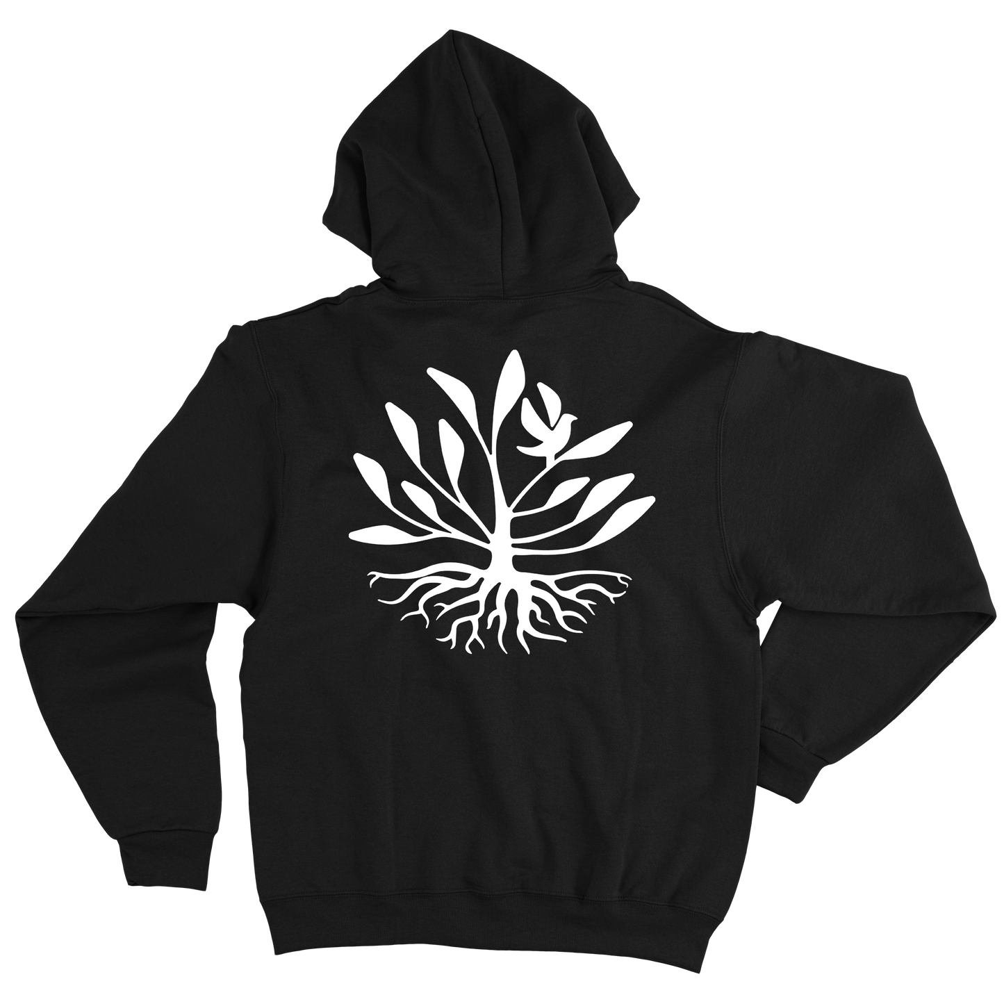 Planta e Raiz (Moletom Preto) - Logo