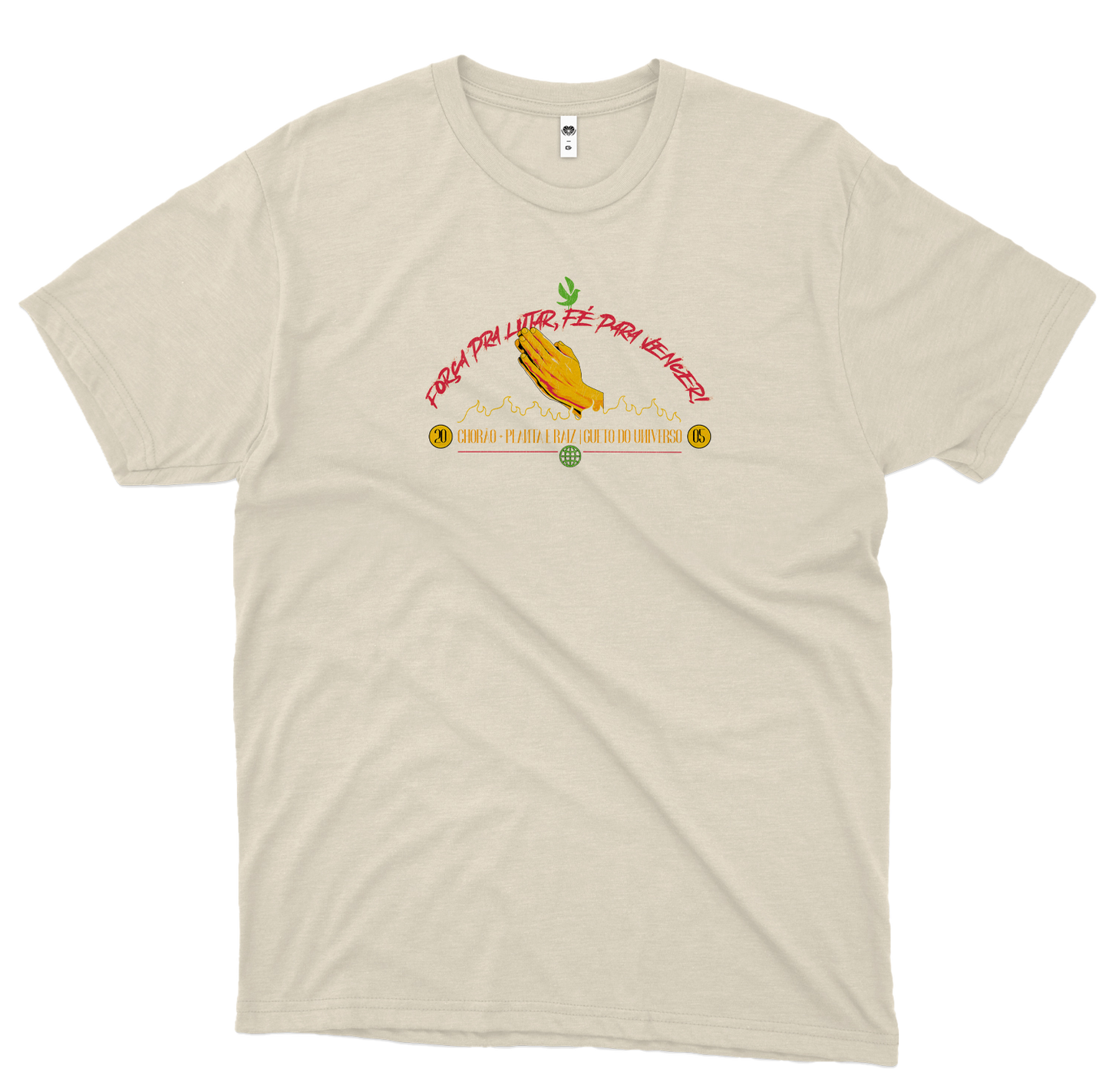 Planta e Raiz (Camiseta Off White) - Força Pra Lutar