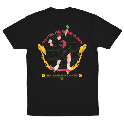Planta e Raiz (Camiseta Preta) - Força Pra Lutar