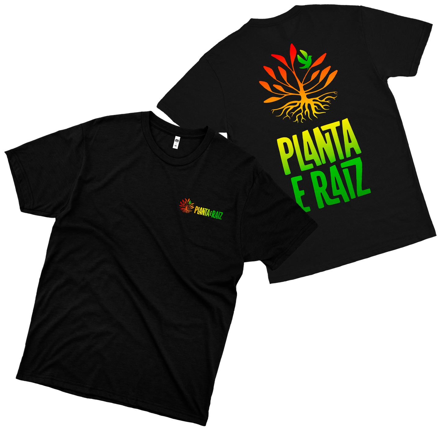 Planta e Raiz (Camiseta Preta) - Reggae
