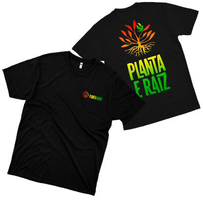 Planta e Raiz (Camiseta Preta) - Reggae