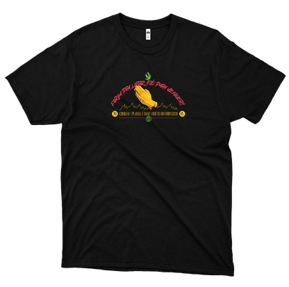 Planta e Raiz (Camiseta Preta) - Força Pra Lutar