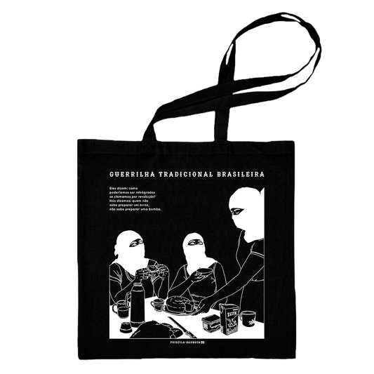 Pri Barbosa (Tote Bag Preta) - Guerrilheira