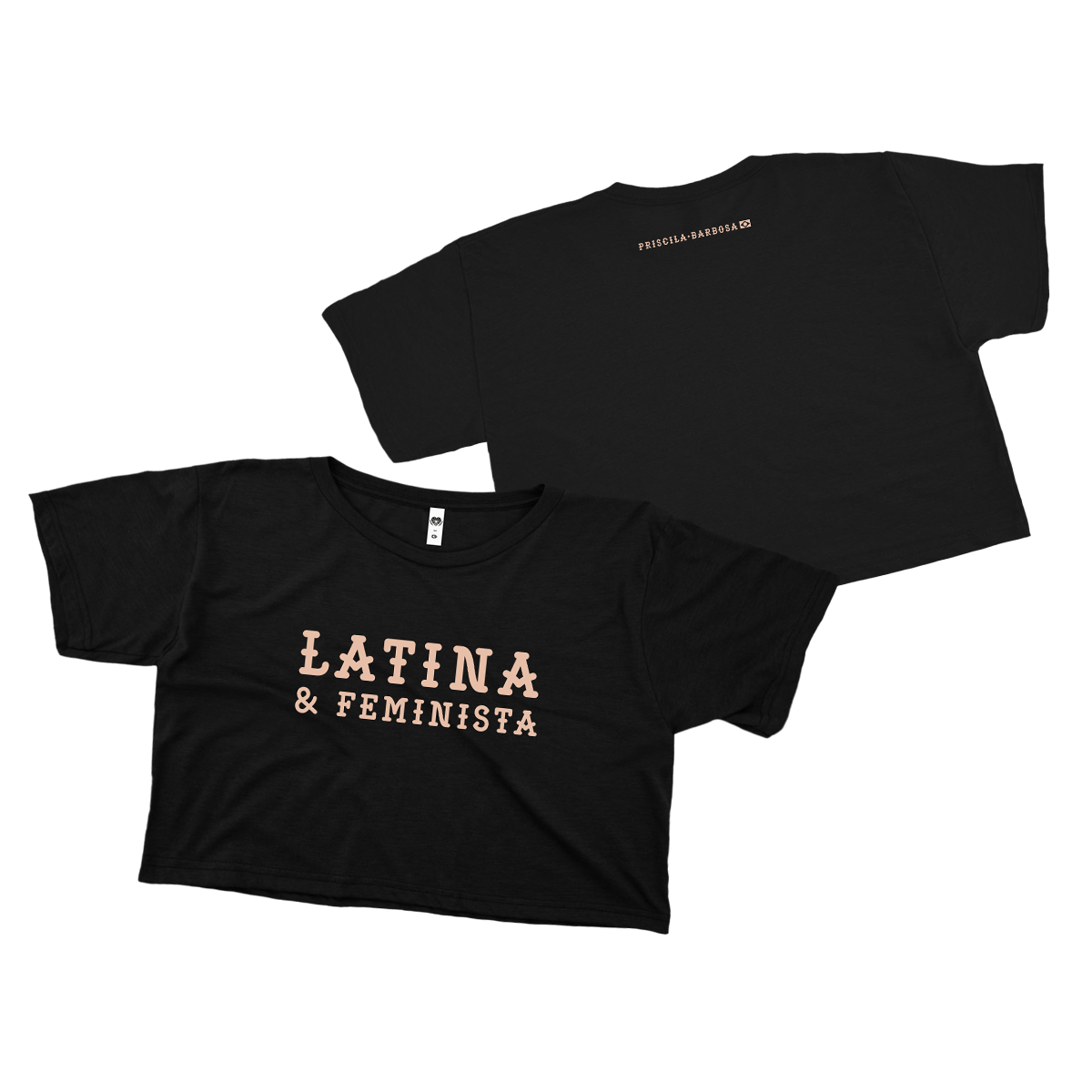 Pri Barbosa (Cropped Preto) - Latina