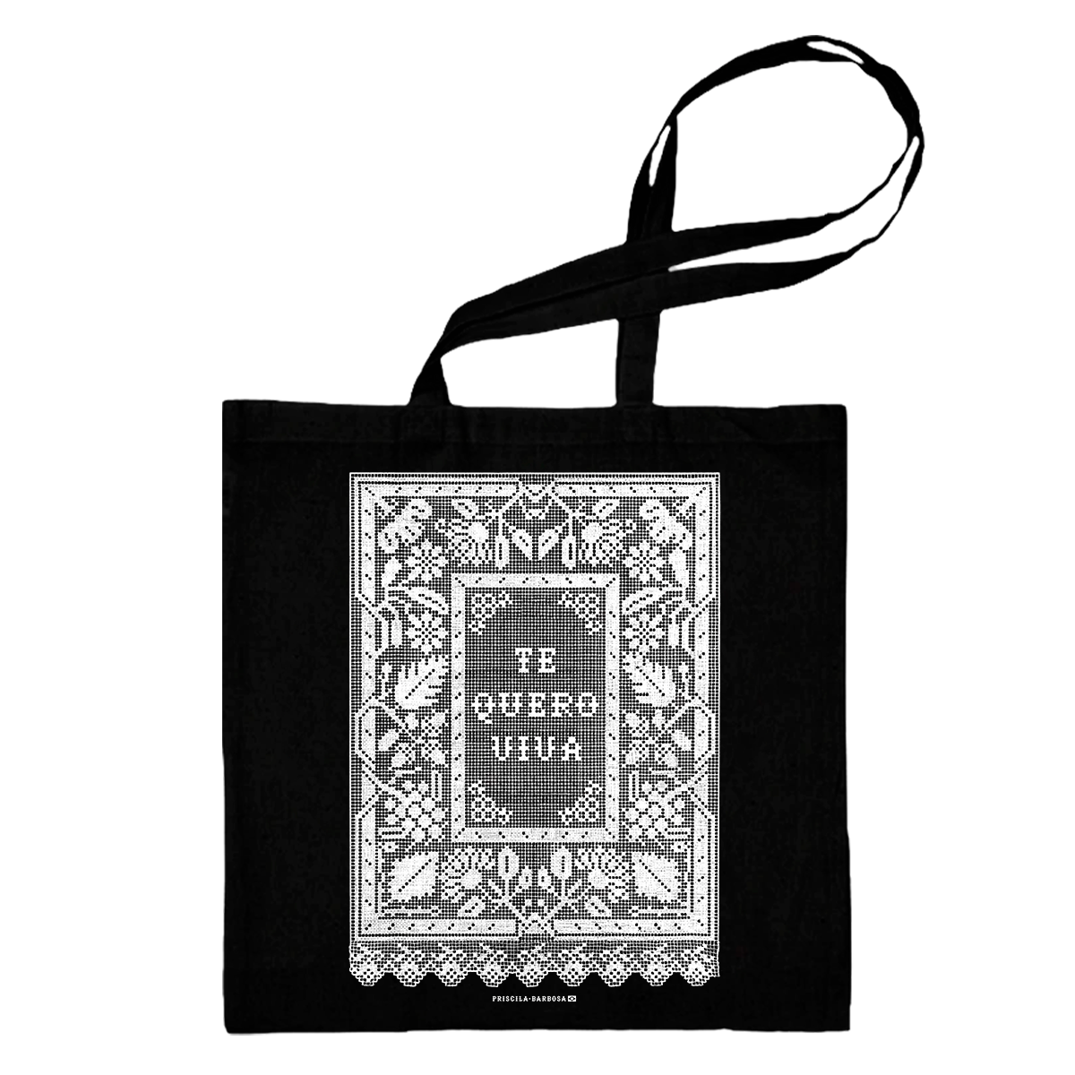 Pri Barbosa (Tote Bag Preta) - Te Quero Viva