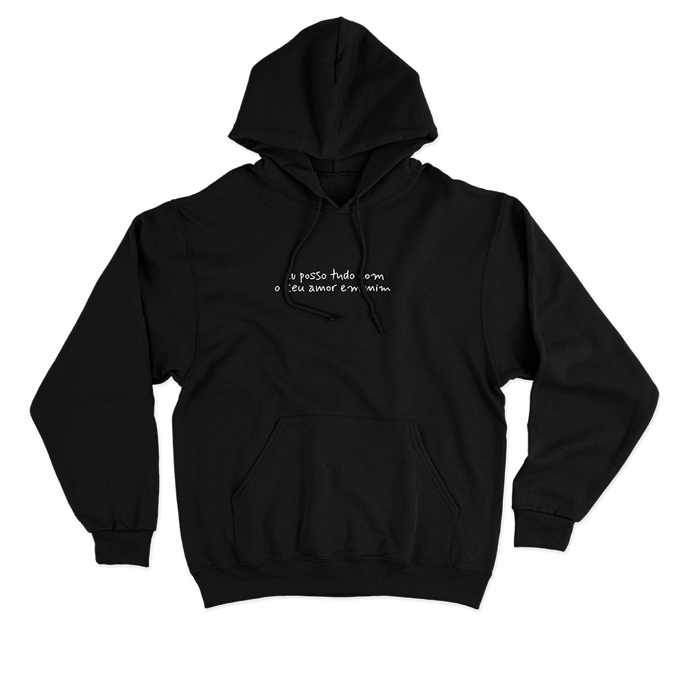 Aretha (Moletom Preto) - Posso Tudo