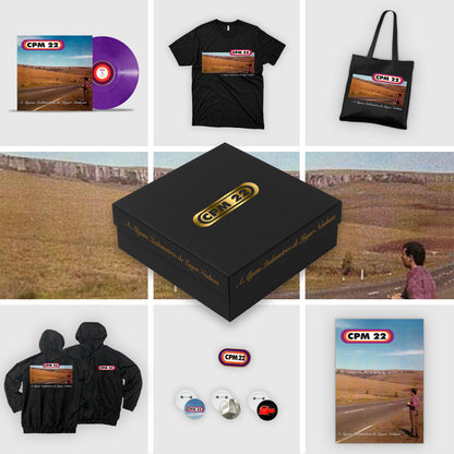 PRÉ-VENDA - CPM 22  (Box Vinil) - Vinil, Poster autografado, Camiseta, Corta Vento, Tote bag, Conjunto de Bottons e Pin