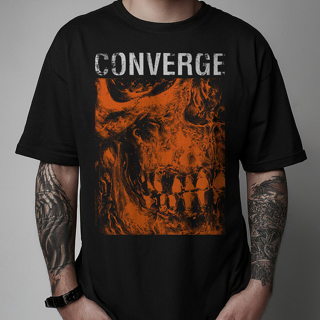 Converge (Camiseta Preta) - Caveira