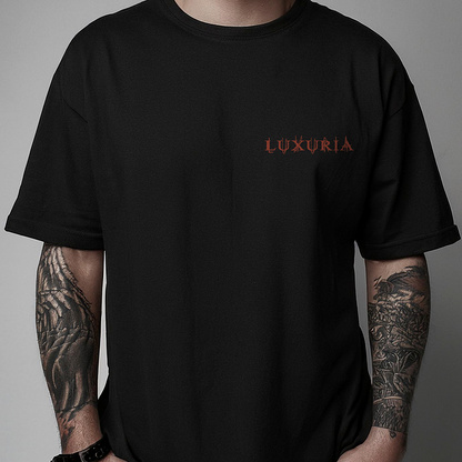 Luxúria (Camiseta Preta) - Logo