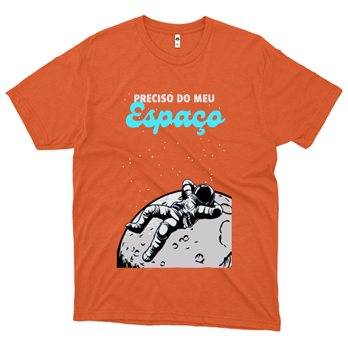 Heart (Camiseta Laranja) - Preciso Do Meu Espaço