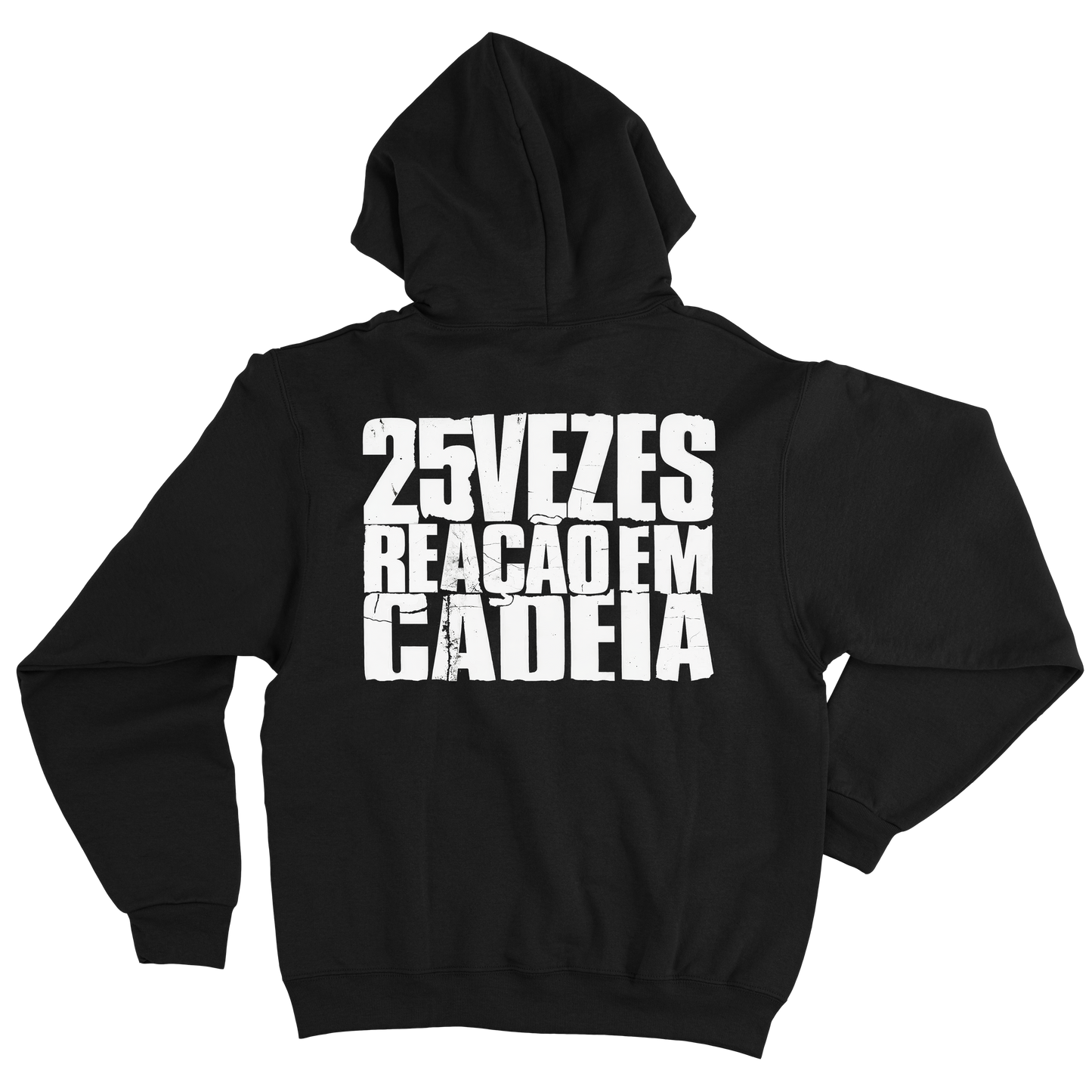 Reação em Cadeia (Moletom Canguru Preto) - Tour 25 Anos