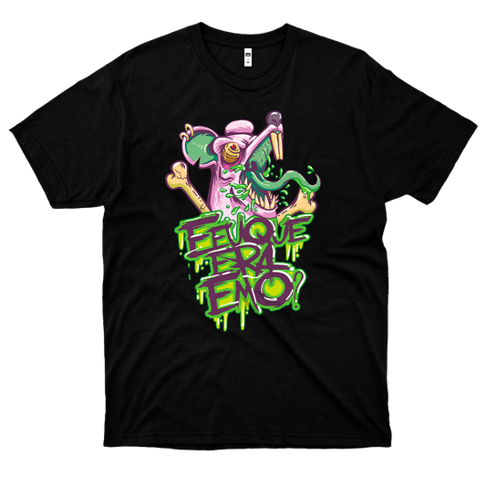 E Eu Que Era Emo (Camiseta Preta) - Rato
