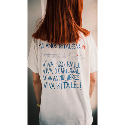 Ritaleena (Camiseta Off-whte) - 10 anos