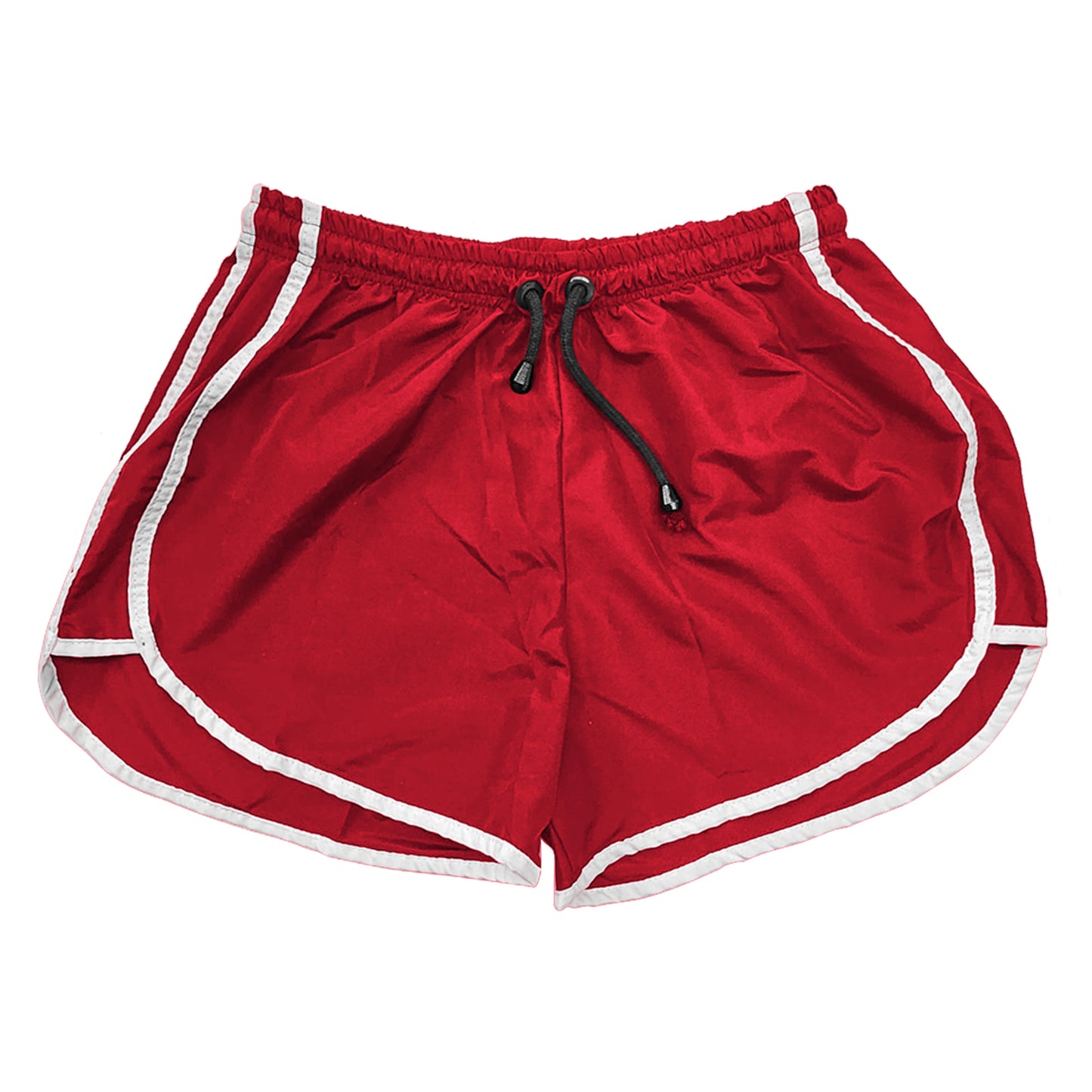 Shorts de Tactel Vermelho - Liso