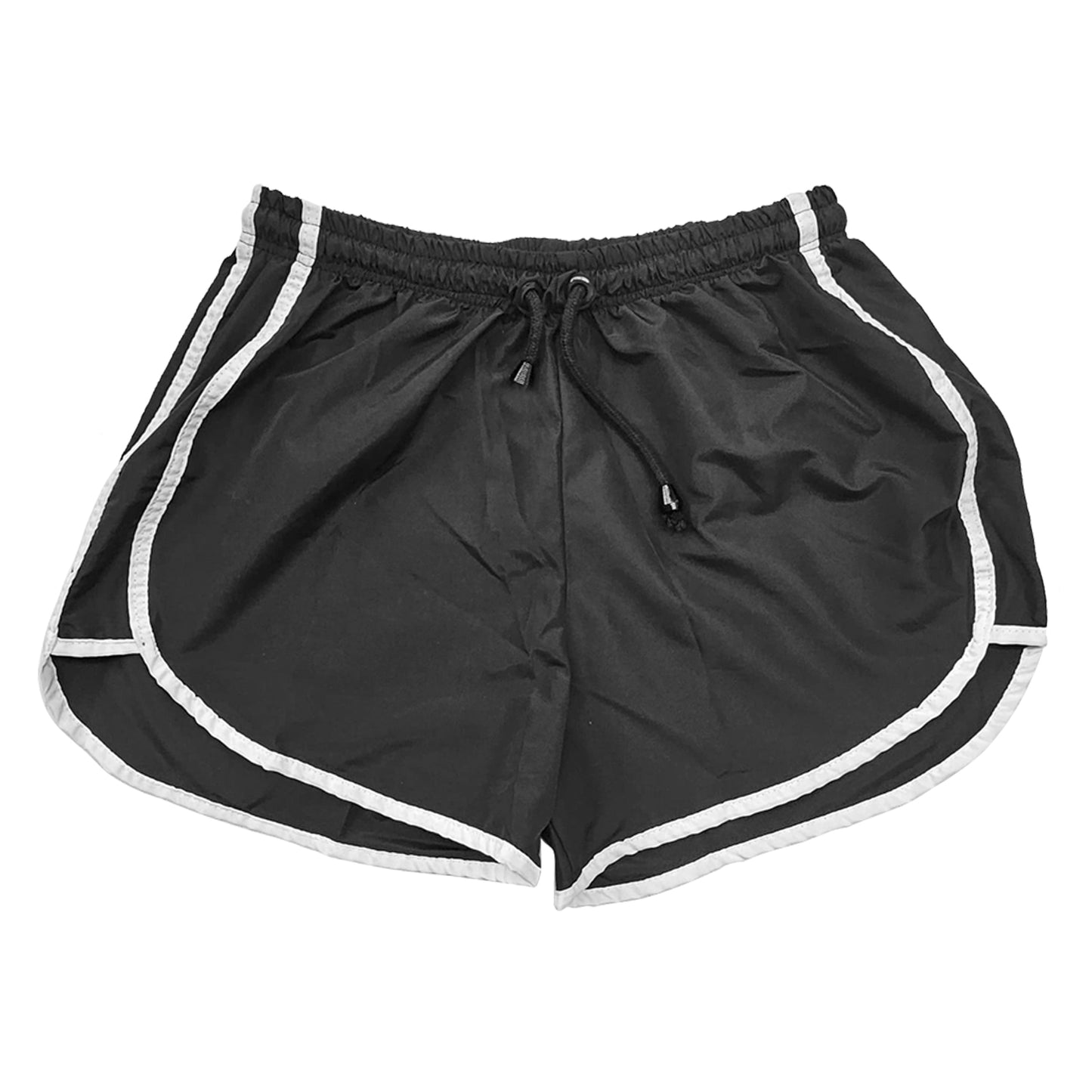 Shorts de Tactel Preto - Liso