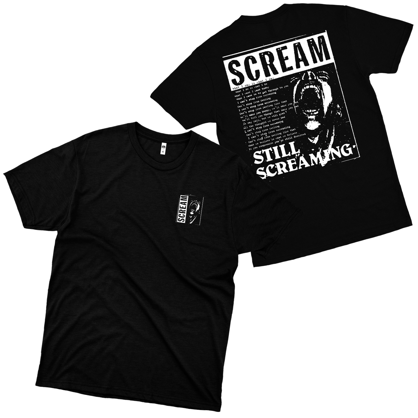 Scream  (Camiseta Preta) -Still  Screaming