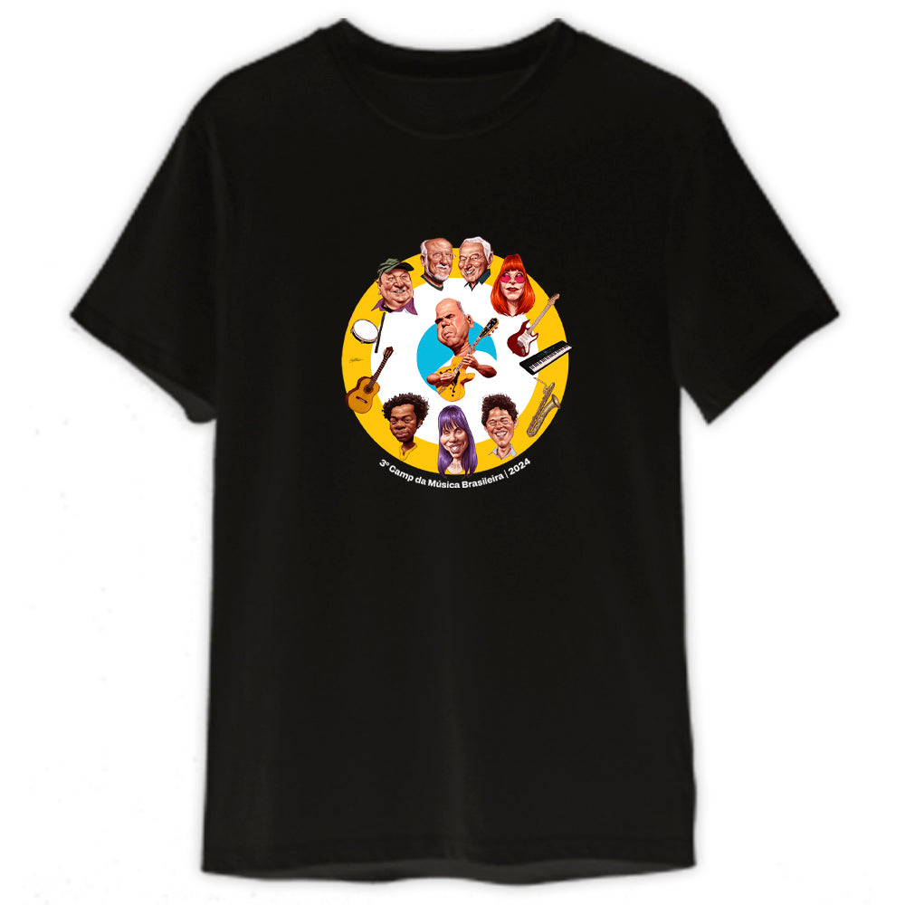 Camp da Música Brasileira (Camiseta) - Caricaturas