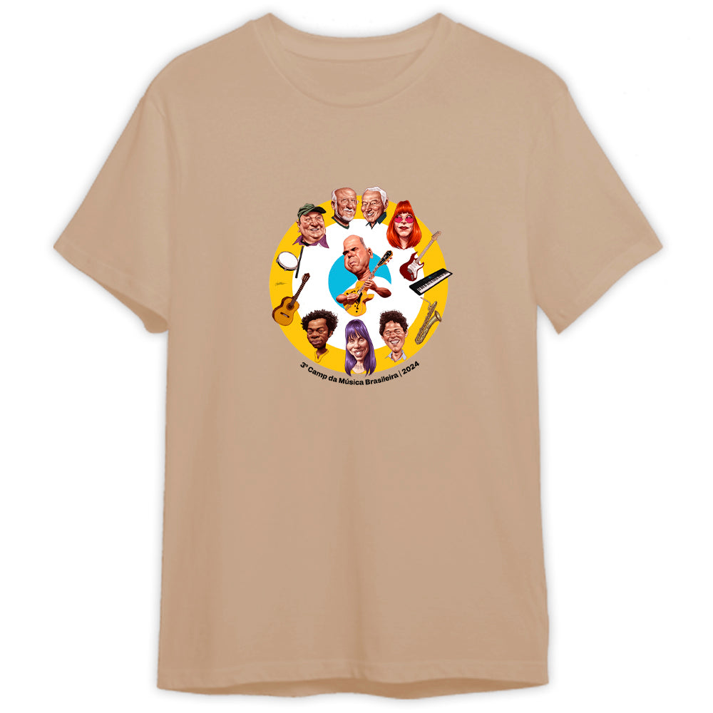 Camp da Música Brasileira (Camiseta) - Caricaturas