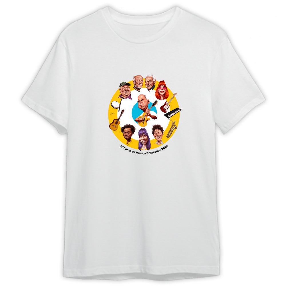 Camp da Música Brasileira (Camiseta) - Caricaturas