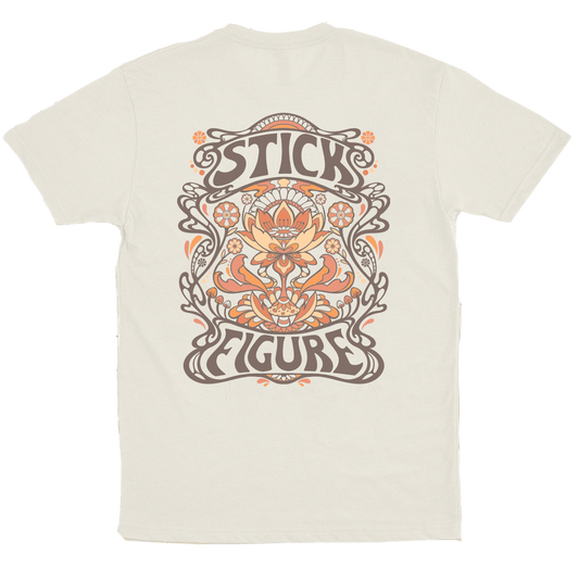 Stick Figure (Camiseta Off White) - Lotus Flower