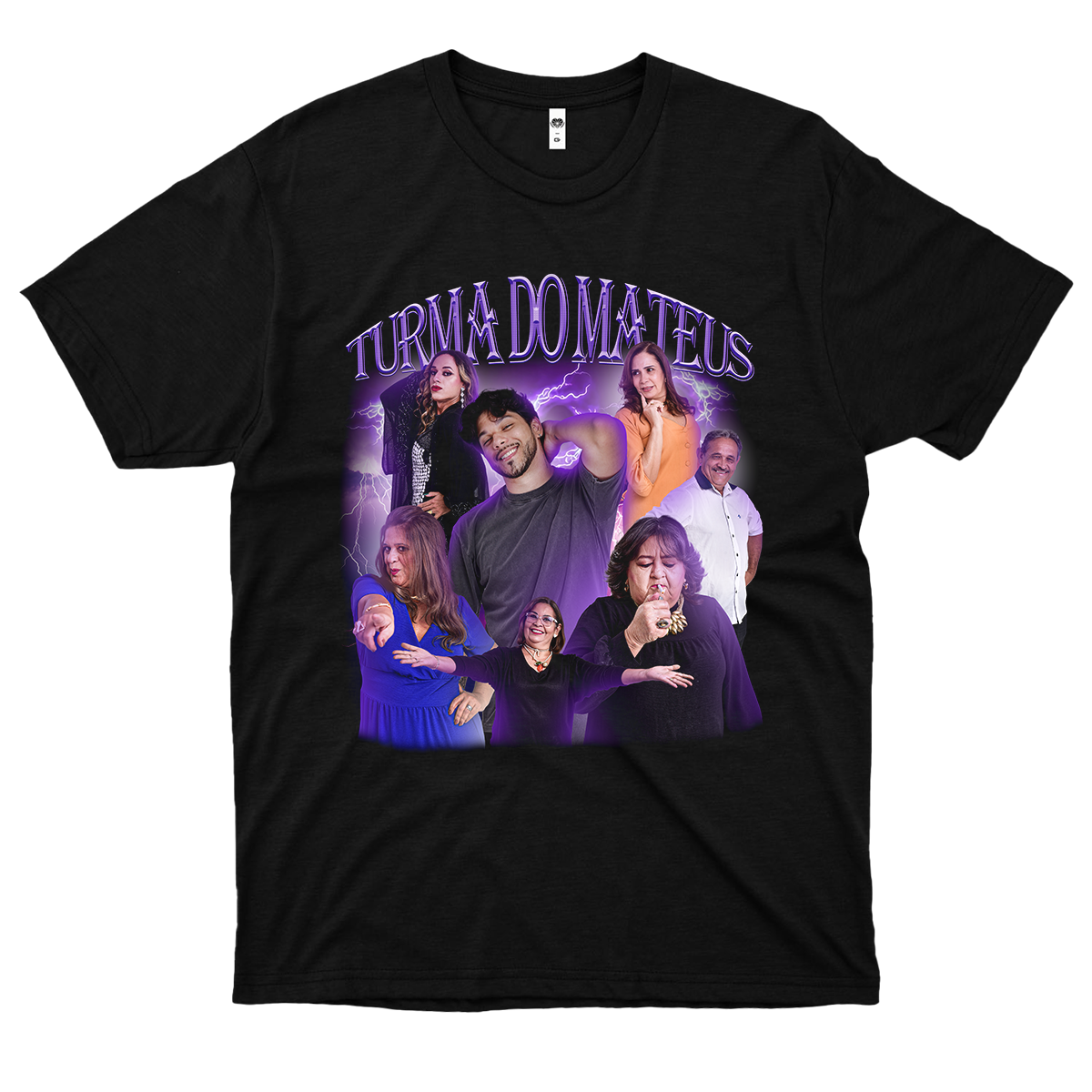 Turma do Mateus (Camiseta Preta) - Turma