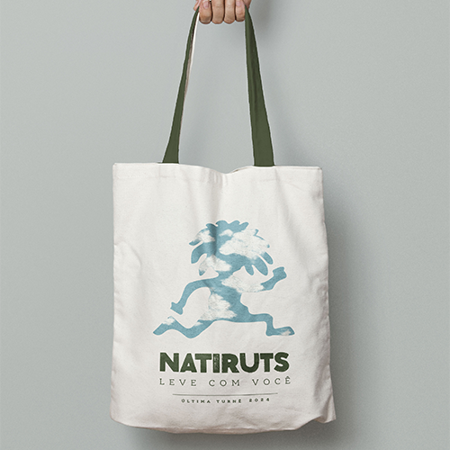 Natiruts ( Tote Bag Branca) - Leve com Você
