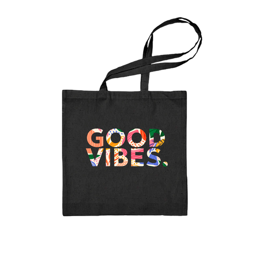 Totebag Heart Merch (Preta) - Good Vibes
