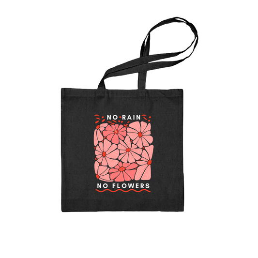 Totebag Heart Merch (Preta) - Flores