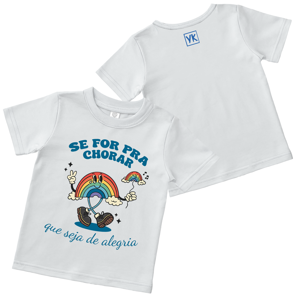 Vitor Kley (Camiseta Infantil Branca) - Arco Irís