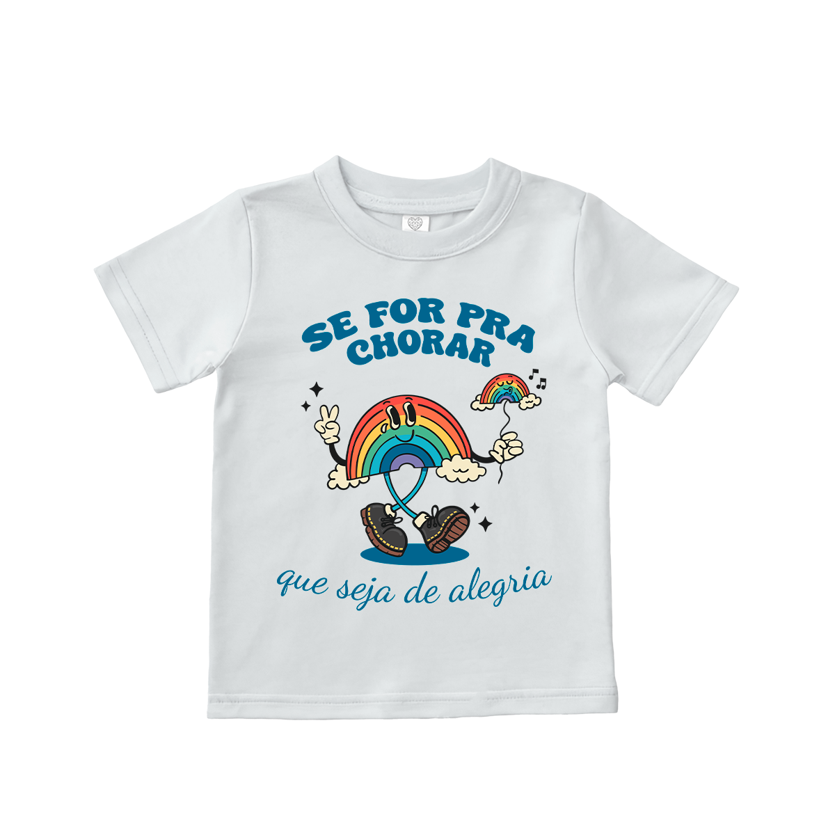 Vitor Kley (Camiseta Infantil Branca) - Arco Irís