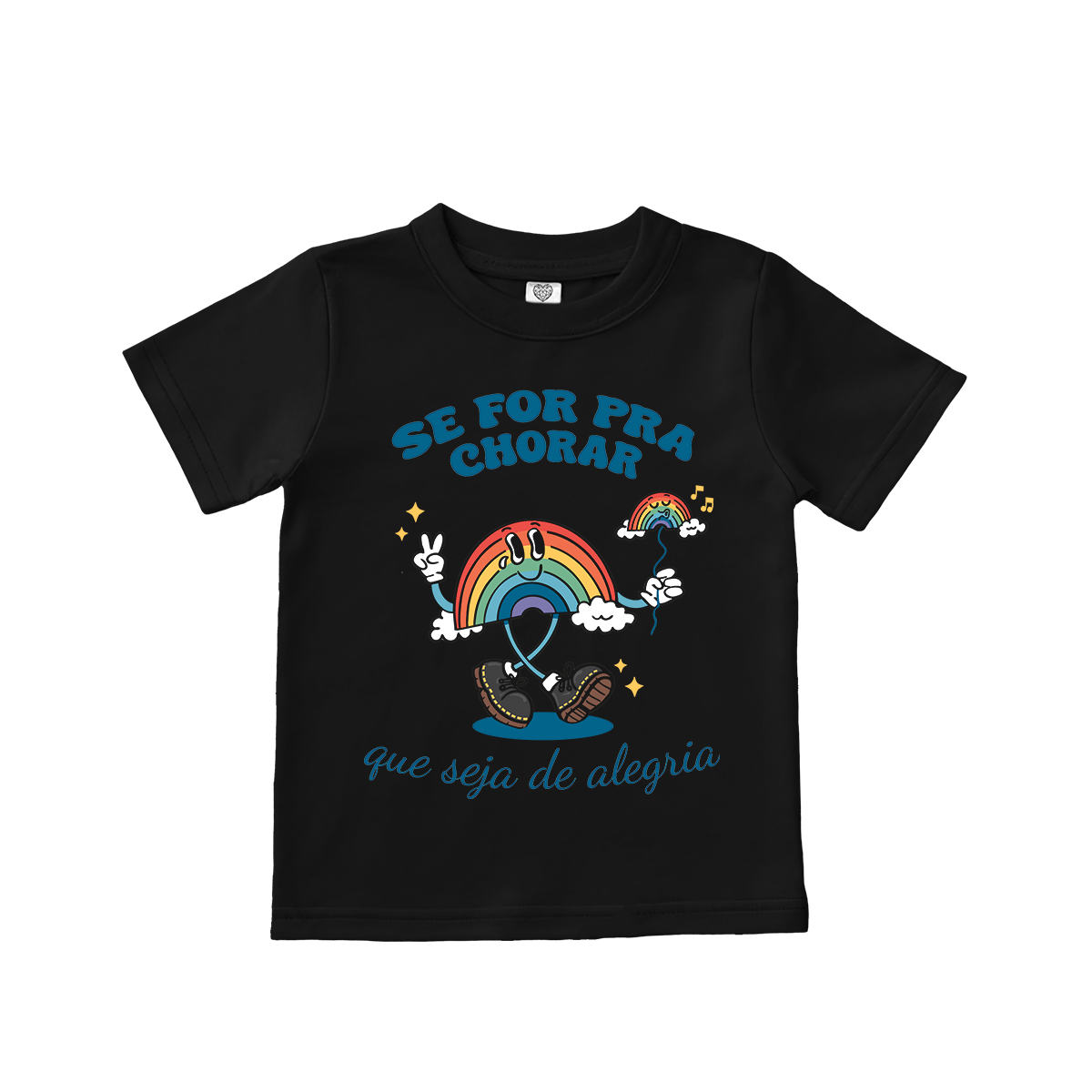 Vitor Kley (Camiseta Infantil Preta) - Arco Irís