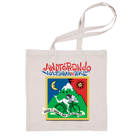 André Prando (Totebag Algodão Crú) - Voltinha de Bike