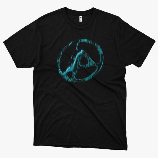 Linkin Park (Camiseta Preta) - FZ Teal Suspended Morph Logo