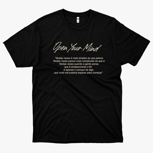 Dani Black (Camiseta Preta) - Open Your Mind