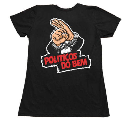 Políticos do Bem (Baby Look) - Logo Pequeno