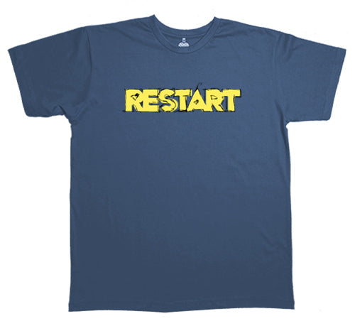 Restart (Camiseta) - Azul Marinho