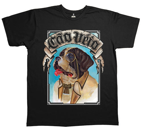 Cão Véio (Camiseta) - Logo Colorido