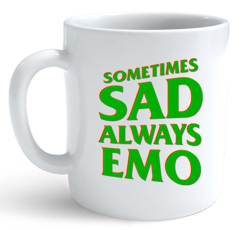 Bloco Emo (Caneca) - Sometimes Sad Always Emo