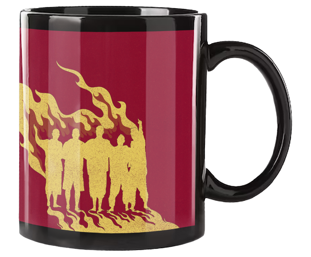 Planta e Raiz (Caneca Preta) - Flor de Fogo