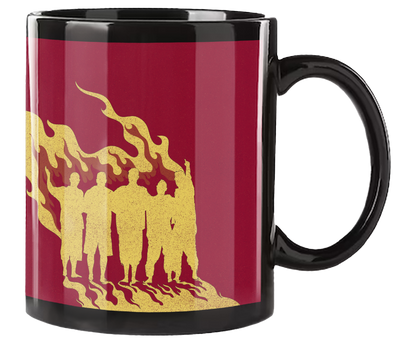 Planta e Raiz (Caneca Preta) - Flor de Fogo