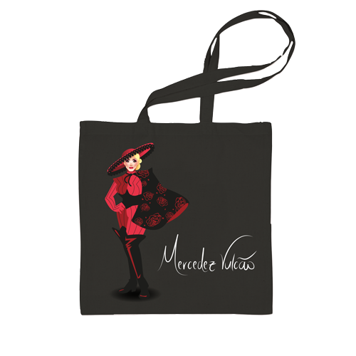 Mercedez Vulcão ( Tote Bag Preta) - Erupção