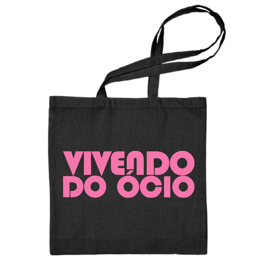 Vivendo do Ócio (ToteBag) - Logo rosa