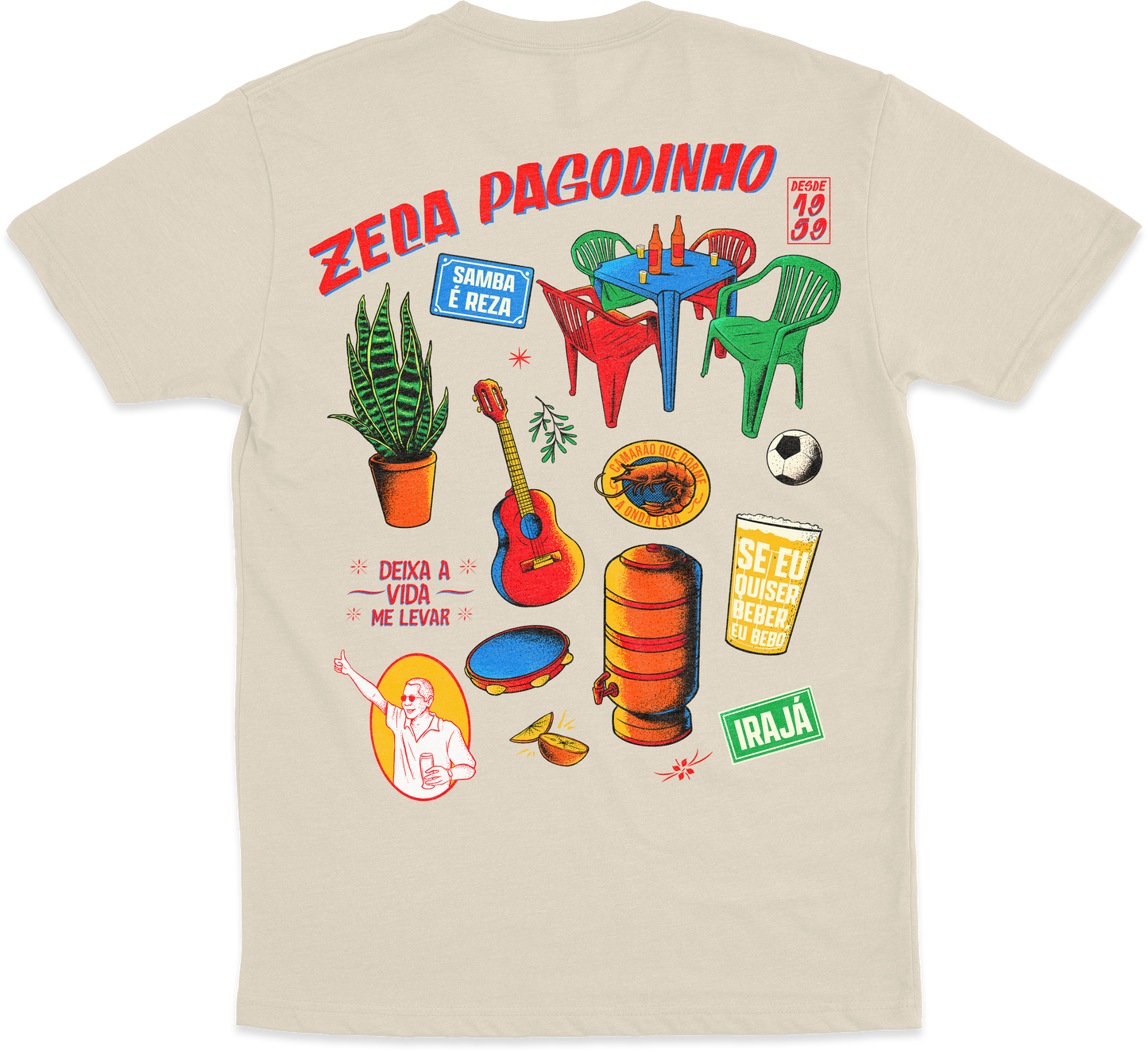 Zeca Pagodinho (Camiseta Off-white)  - Brasilidades