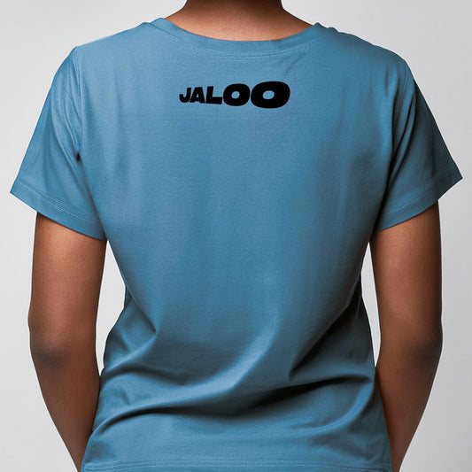 Jaloo (Camiseta Azul) - Foto Preta