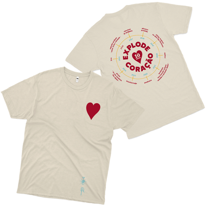 Bloco Explode Coração (Camiseta Off White) - 10 ANOS