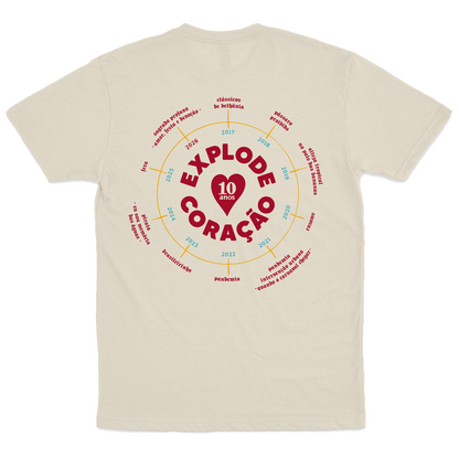 Bloco Explode Coração (Camiseta Off White) - 10 ANOS