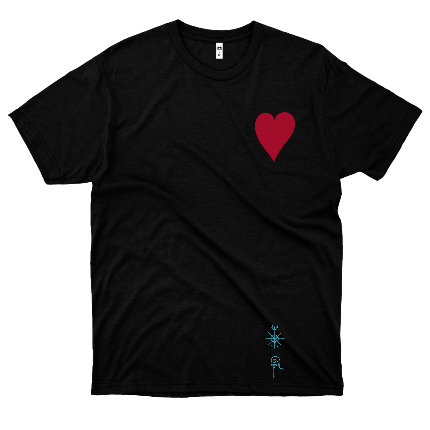 Bloco Explode Coração (Camiseta Preta) - 10 ANOS